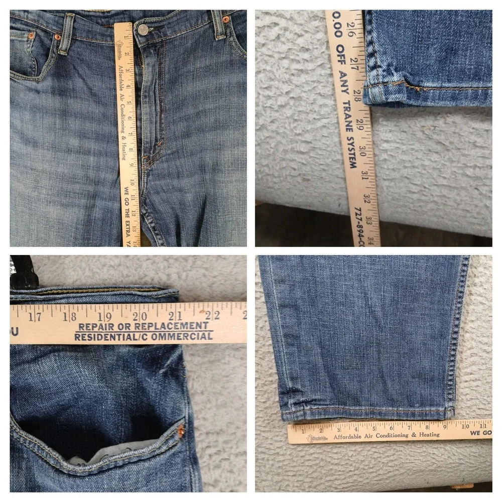 Levi's 514 Straight Fit Jeans Men's 40x30 Medium Wash Denim